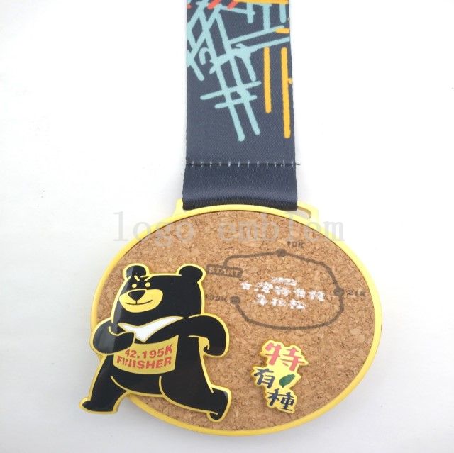 Wood Combination Medal