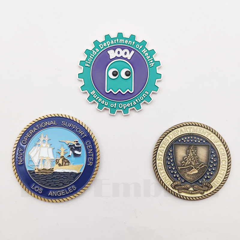 Challenge coin edge options and profiles